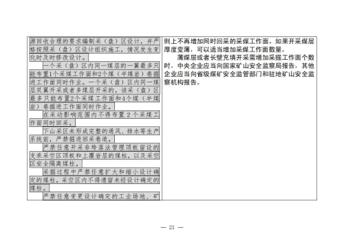 煤矿安全规程2025版新旧对照表_21