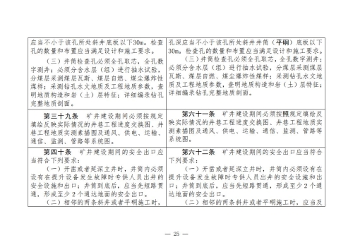 煤矿安全规程2025版新旧对照表_25