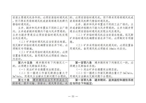 煤矿安全规程2025版新旧对照表_53