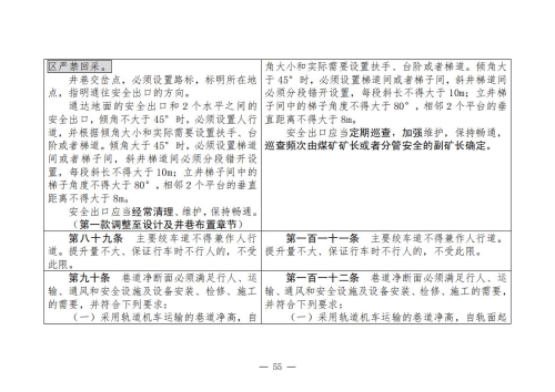 煤矿安全规程2025版新旧对照表_55