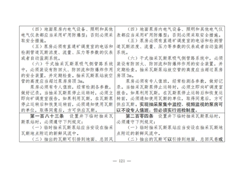 煤矿安全规程2025版新旧对照表_121