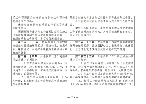 煤矿安全规程2025版新旧对照表_139