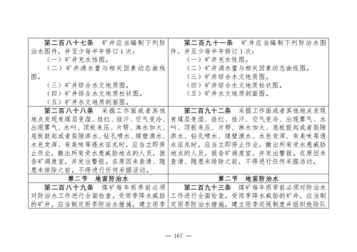 煤矿安全规程2025版新旧对照表_167