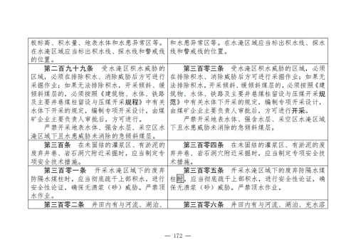 煤矿安全规程2025版新旧对照表_172